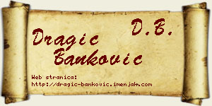 Dragić Banković vizit kartica